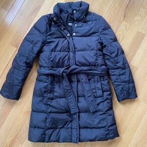 Black J.Crew Puffer Coat